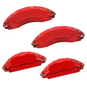Aooa 793179345910 Brake Disc Red Character Caliper Cover Powder Coating Fits Chevrolet Sil