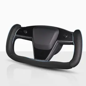 Tsyo-nkna-c3bk Aotoyou Steering Wheel Cover For Tesla Yoke Car