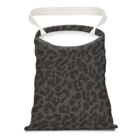 Apvdsh 726852285326 Cute Canvas Car Garbage Bag Black Leopard Print Trash Bin Seat Back Ha