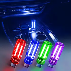 Ry-004 Asdfwscw Mkedu 4 Pcs Usb Night Light Touch Dimmable Car Interior Ambient Lights Portable