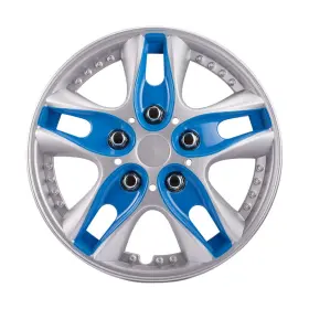 St-f485-13-fba-a Atmomo 13 Inch Blue Abs Plastic Hubcaps Premium Double Coated Car Vehicle Wheel Rim