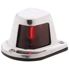66319r7 Attwood Marine 1-mile Deck Mount Red Sidelight - 12v Stainless Steel Housing