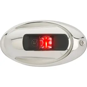Nv4012ssr-7 Attwood Marine Lightarmor Vertical Surface Mount Navigation Light - Oval Port Red