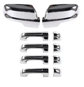 Dg-0041-4hm Auceramic Chrome Mirror Cover Caps Door Handle Covers Without Smart Keyholes Compatib