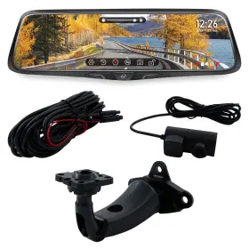 Voxxbdl241209-02 Audiovox Voxx Rvmdvr Rearview Mirror With A 2k Dvr Front Camera Featuring 9.88 Inch High