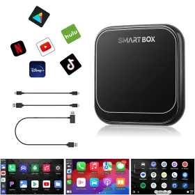 Auimoni 762283411736 3 In 1 Wireless Carplay Adapter Android 11.0 With Netflix/yo
