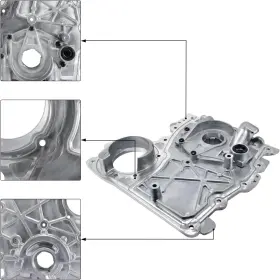 12601932 Aulink Auops250 Timing Cover With Oil Pump 2002-2012 For Buick Rainier Chevy Colora