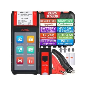 6-12v Autel 612192741632 Aul-bt608-free Cranking Charging System Battery Tester With Print