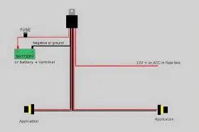 Auto Accessories 744760005188 H11 880 890 Relay Wiring Harness Compatible With Xenon Headlight Kit A #3