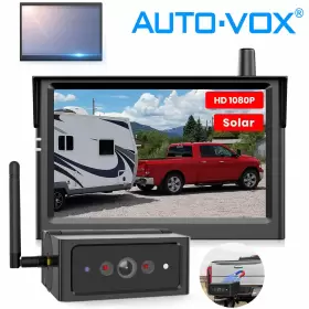 Solar4b Auto-vox 5 Inch 1080p Monitor Solar Magnetic Wireless Backup Rear View Camera System