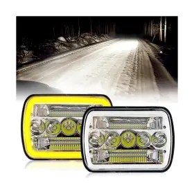 7f09 Autogood 5x7 Led Headlights 7x6 Inch Hi/lo Beam Drl Turn Signal Sea