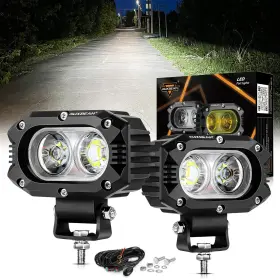 Zd000658ves Auxbeam 4in Led Offroad Light For Truck 60w Driving Pod Lights Super Flo