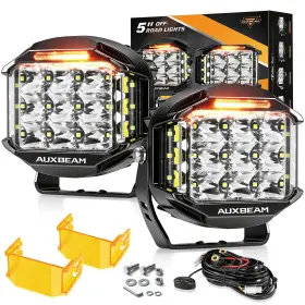 Zd000764 Auxbeam 5 Inch 168w Round Led Offroad X 6.1 3.3inches 5in Pod