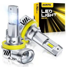Stp19h11lp-3 Auxito H11 H8 H9 Led Bulbs 50 000lm 900% Bright 6500k Cool White Pack Hi Low
