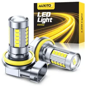 W2h8-g276 Auxito H11 H16 H8 Led Fog Light Bulbs 6500k Super Bright 360 Illumination Ip68