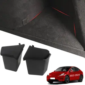 100-01-0018 Azgaea 2pcs Trunk Storage Bins For 5 Seater Tesla Model Y Accessories 2023 2024 Mod