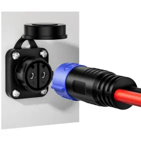 Bateria Power 445025646612 Trolling Motor Plug 12v/24v/36v/48v 2-wire 8 Gauge 50a Receptacle For Minn Kota