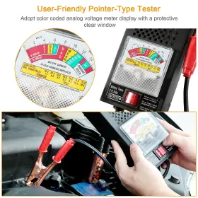 D0100hedfrv Battery Load Tester 6-12v 100a With Heavy Duty Insulated Copper C #2