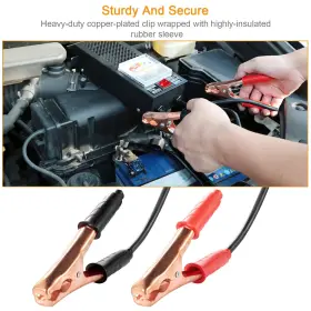 D0100hedfrv Battery Load Tester 6-12v 100a With Heavy Duty Insulated Copper C #3