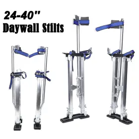 Bettercloud 940981271959 Drywall Stilts 24-40 Inch Aluminum Tool Painters Walking Painting Taping Silver