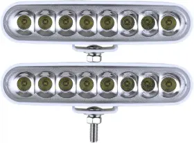 Biglion.x 445031224293 Led Boat Lights Biglionx 6.5 Inch Flood Light Bar 2 Pc 80w 8600lms Slim #3