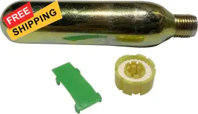 Bkicki 046432452062 Co2 Rearming Kit Cylinder Cartridge Tank For Automatic/manual Inflatable Gold
