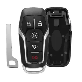 F150 Bleeaciat 768172810086 5 Buttons Keyless Entry Remote Key Fob Shell Case Replacement For Ford F