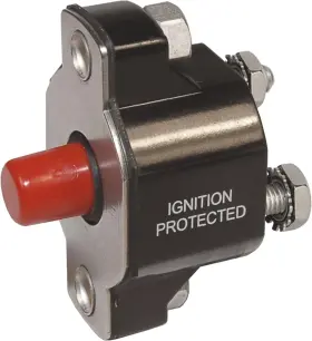 2138 Blue Sea Systems Medium Duty Push Button Circuit Breakers One Size Beige