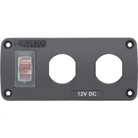 Blue Sea Systems 4364 Water-resistant Panel- 15a Circuit Breaker 2x Blank Apertures New