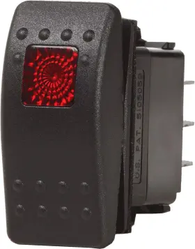 Blue Sea Systems 632085079345 Water Resistant Black Contoura Ii Switches One Size