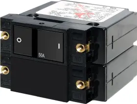 7417b-bss Blue Sea Systems 7417 - Circuit Breaker A2 Flat Rocker 50a 1ea