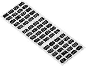 8214-bss Blue Sea Systems 8214 Black 60 Label Set Small Beige #3