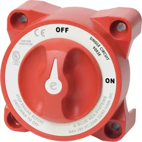 Bs-9003e Blue Sea Systems E Ser. Batt Sw 1 Ckt On-off Red