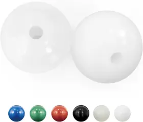 Bluewing 5056689500145 Outrigger Ball Stops 2pcs Fishing Rigging Plastic Pair White
