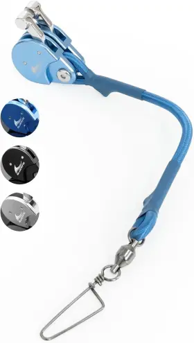 Bluewing 5056689513930 Blue Water Outrigger Halyard Line Lock Pulley
