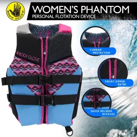 Body Glove 882930181963 Glove- Phantom Womens Evoprene Pfd-adult Life Jacket Medium Blue/pink #3