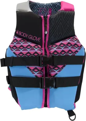 Body Glove 882930181963 Glove- Phantom Womens Evoprene Pfd-adult Life Jacket Medium Blue/pink