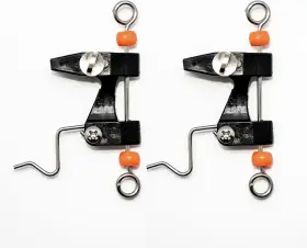 4333980244 Brand Bimini Lures Outrigger Release Clips Set Of 2 Adjustable - Downrigger- Red Bead-