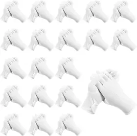 672759 Brand Bruislard 20 Pairs White Gloves Men Women Nylon Cotton Formal Uniform Parade Marching