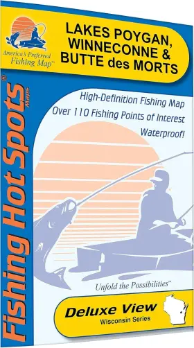L243 Brand Fishing Hot Spots Poygan/winneconne/butte Des Morts Map