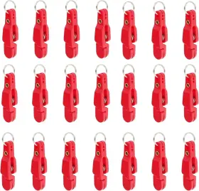 Kaco004-2 Brand Kacomaco Heavy Tension Snap Release Clips For Weight Planer Board Kites 20pcs Red
