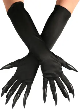A23233 Brand Luter Halloween Claw Gloves - Black Costume For Cosplay Party Funny Cat