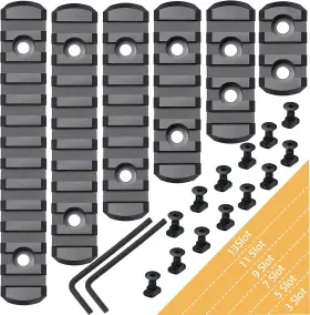Brand Pecawen 053554050489 Picatinny Rail Polymer Accessory Single Black