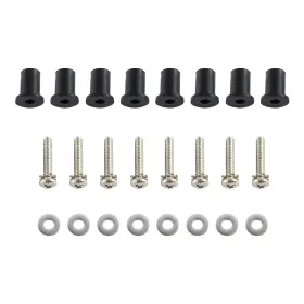 Estot001449 Branded Harley Davidson Headlight Bucket Nacelle Kit Stainless Steel Well Nut Set New