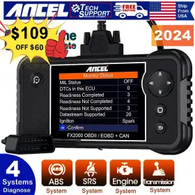 Fx2000 Branded Check Engine Obd2 Scanner Transmission Abs Srs Code Reader Diagnostic Scan Tool