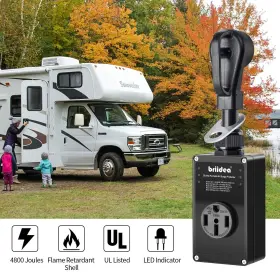 Briidea 779288405783 Rv Surge Protector 50 Amp Camper With Led Indicator L #2