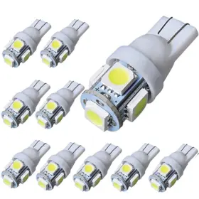 10xt10smd5050w Britelites Jtech 10x T10 194 168 2825 W5w Super Bright White Led Bulb Car Interior Dome