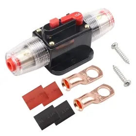 Hbd-cxfh-15a Bumbesti 15 Amps Fuse Holders 15-150a Inline Circuit Breaker Manual Reset Fuses 12v-24