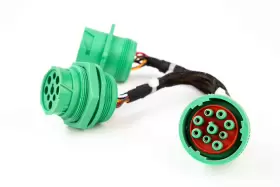 Type2 Cable 726084575455 Sae J939 Splitter Y 9pin Data Power Extension For Truck Eld Gp #2