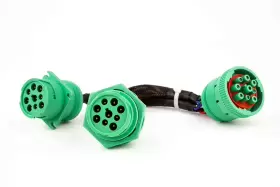 Type2 Cable 726084575455 Sae J939 Splitter Y 9pin Data Power Extension For Truck Eld Gp #3